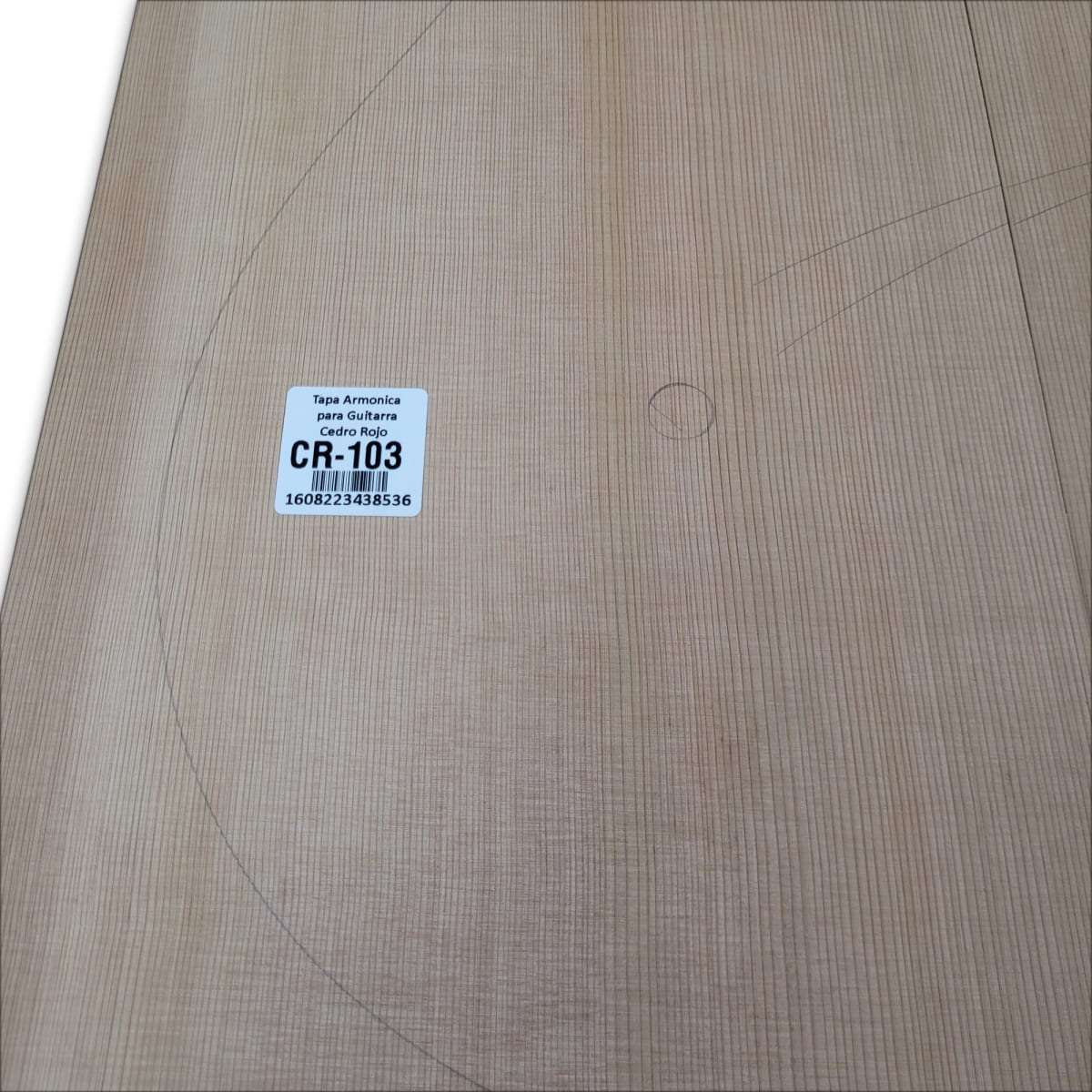 Tapa Armonica Unica CR-103 de Cedro Rojo Canadiense para Guitarra Calidad AAA8