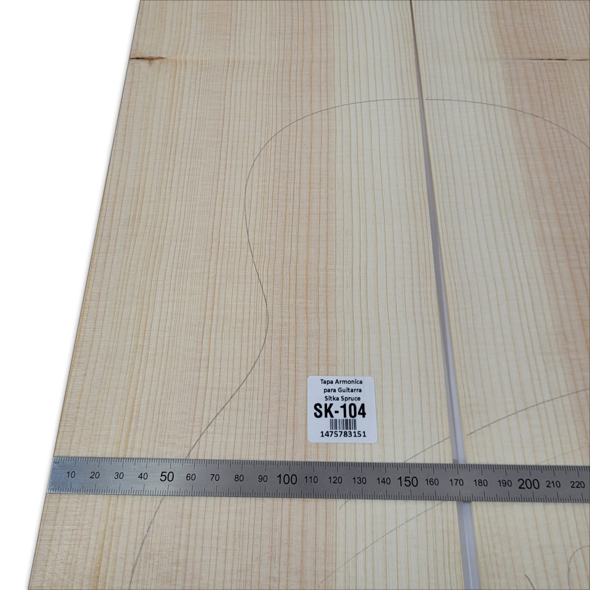 Tapa Armonica Unica SK-104 de Sitka Spruce para Tiple, Cuatro e Instrumentos Pequeños6