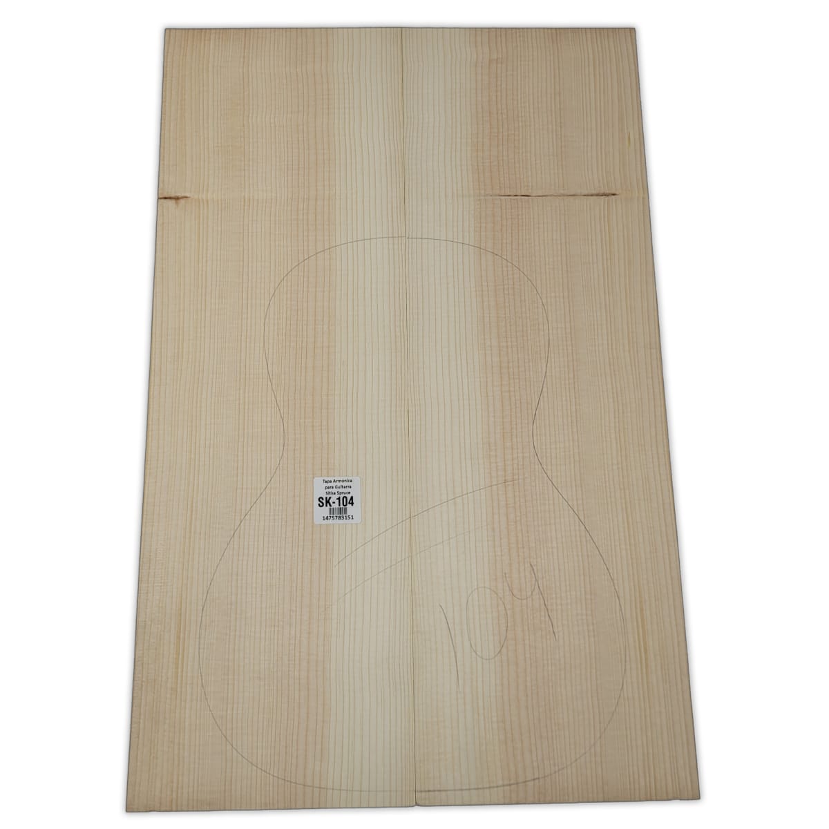 Tapa Armonica Unica SK-104 de Sitka Spruce para Tiple, Cuatro e Instrumentos Pequeños10