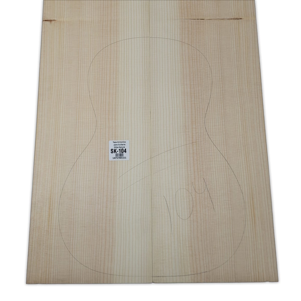 Tapa Armonica Unica SK-104 de Sitka Spruce para Tiple, Cuatro e Instrumentos Pequeños 0