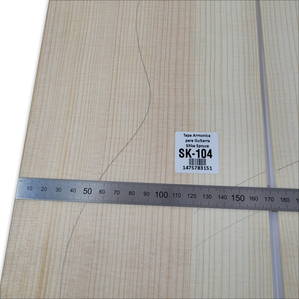 Tapa Armonica Unica SK-104 de Sitka Spruce para Tiple, Cuatro e Instrumentos Pequeños5