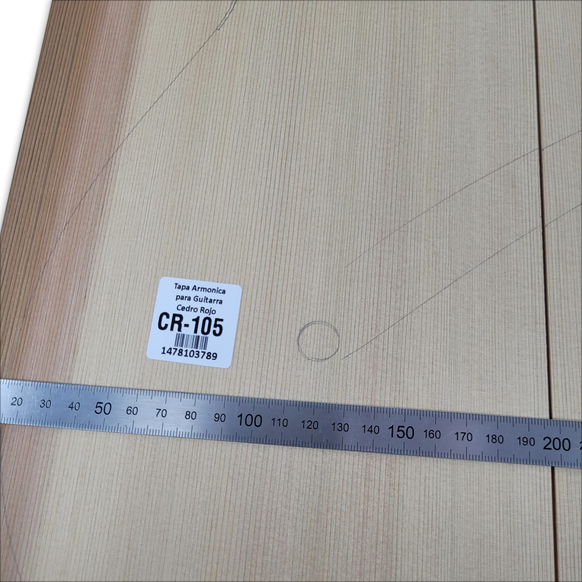 Tapa Armonica Unica CR-105 de Cedro Rojo Canadiense para Guitarra Calidad AAA4