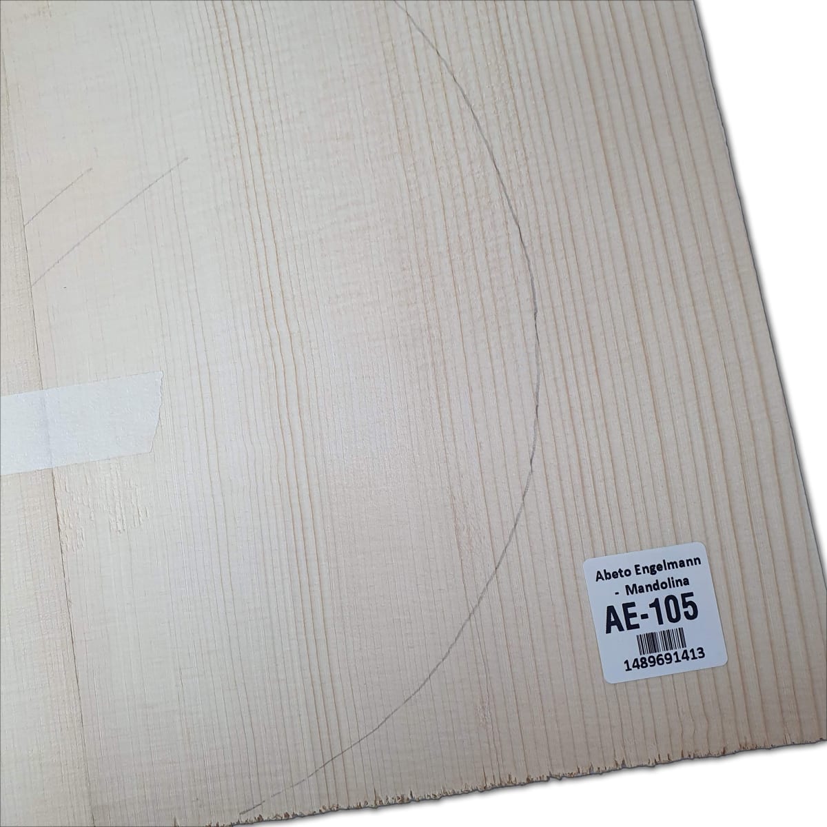 Tapa Armonica Unica AE-105 de Abeto Engelmann para Mandolina4