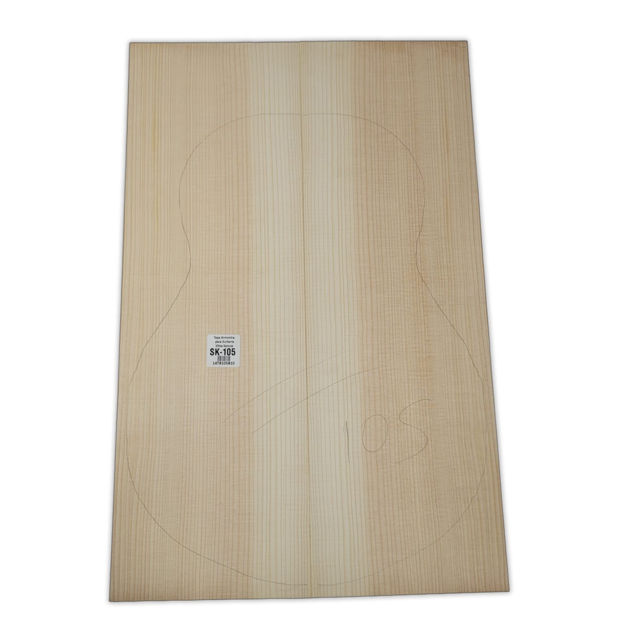 Tapa Armonica Unica SK-105 de Sitka Spruce para Tiple, Cuatro e Instrumentos Pequeños8