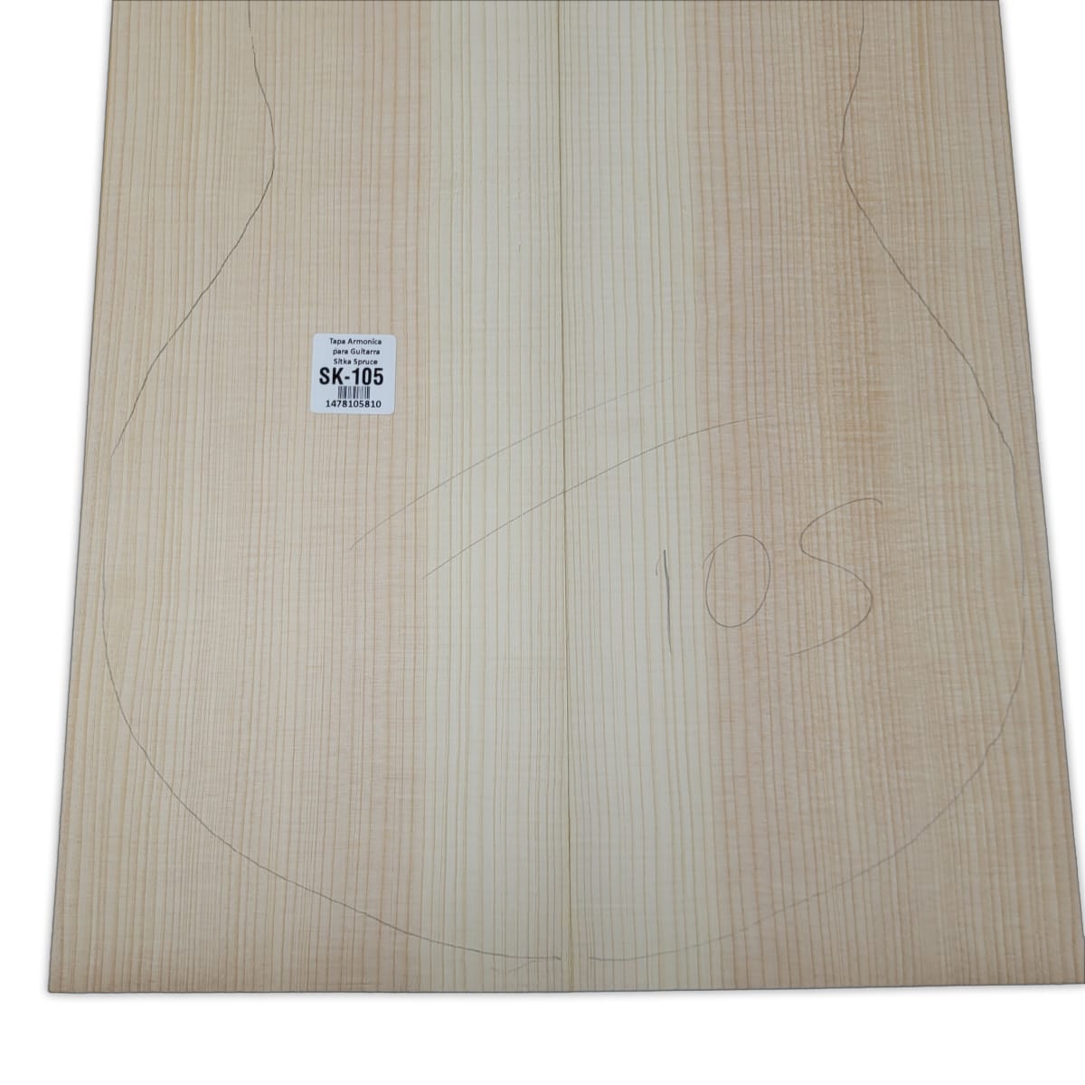 Tapa Armonica Unica SK-105 de Sitka Spruce para Tiple, Cuatro e Instrumentos Pequeños 0