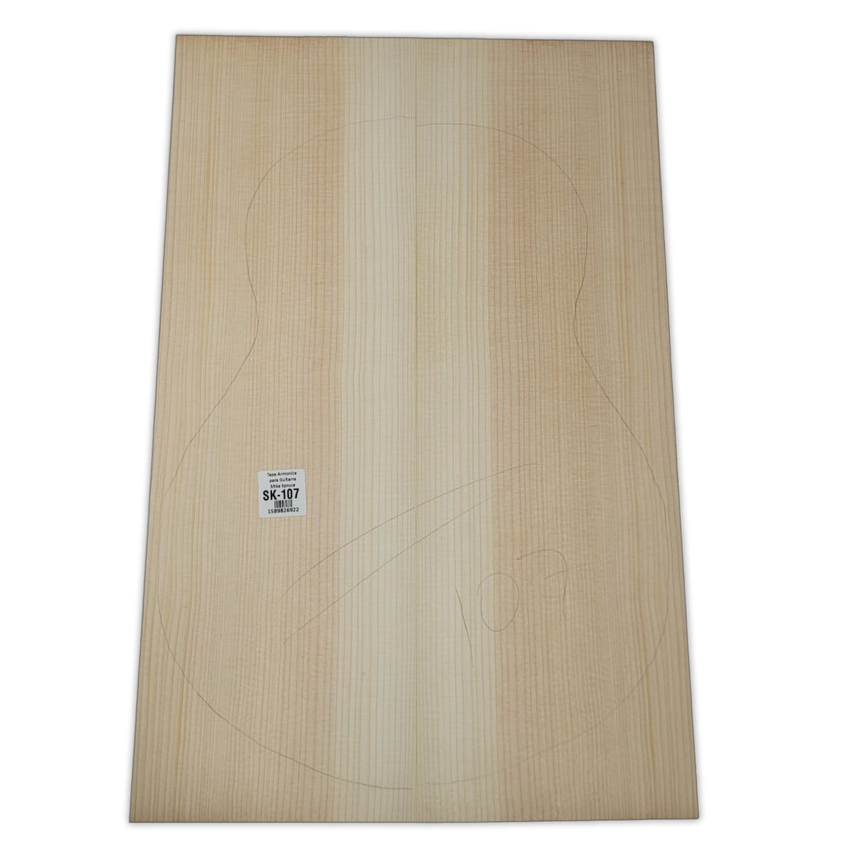 Tapa Armonica Unica SK-107 de Sitka Spruce para Tiple, Cuatro e Instrumentos Pequeños 0