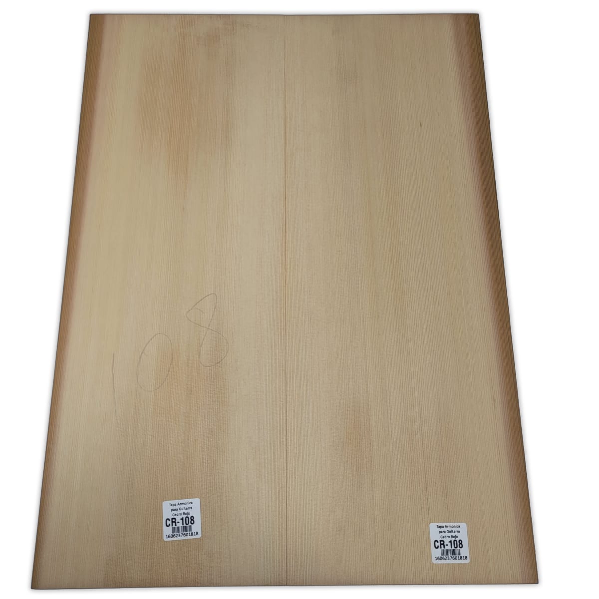 Tapa Armonica Unica CR-108 de Cedro Rojo Canadiense para Guitarra Calidad AAA7