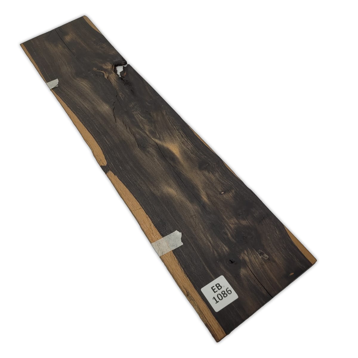 Set de 2 Láminas EB-1086 de Ebano para Artesanía / Madera con Rajaduras, nudos y Quebraduras propias de la madera8