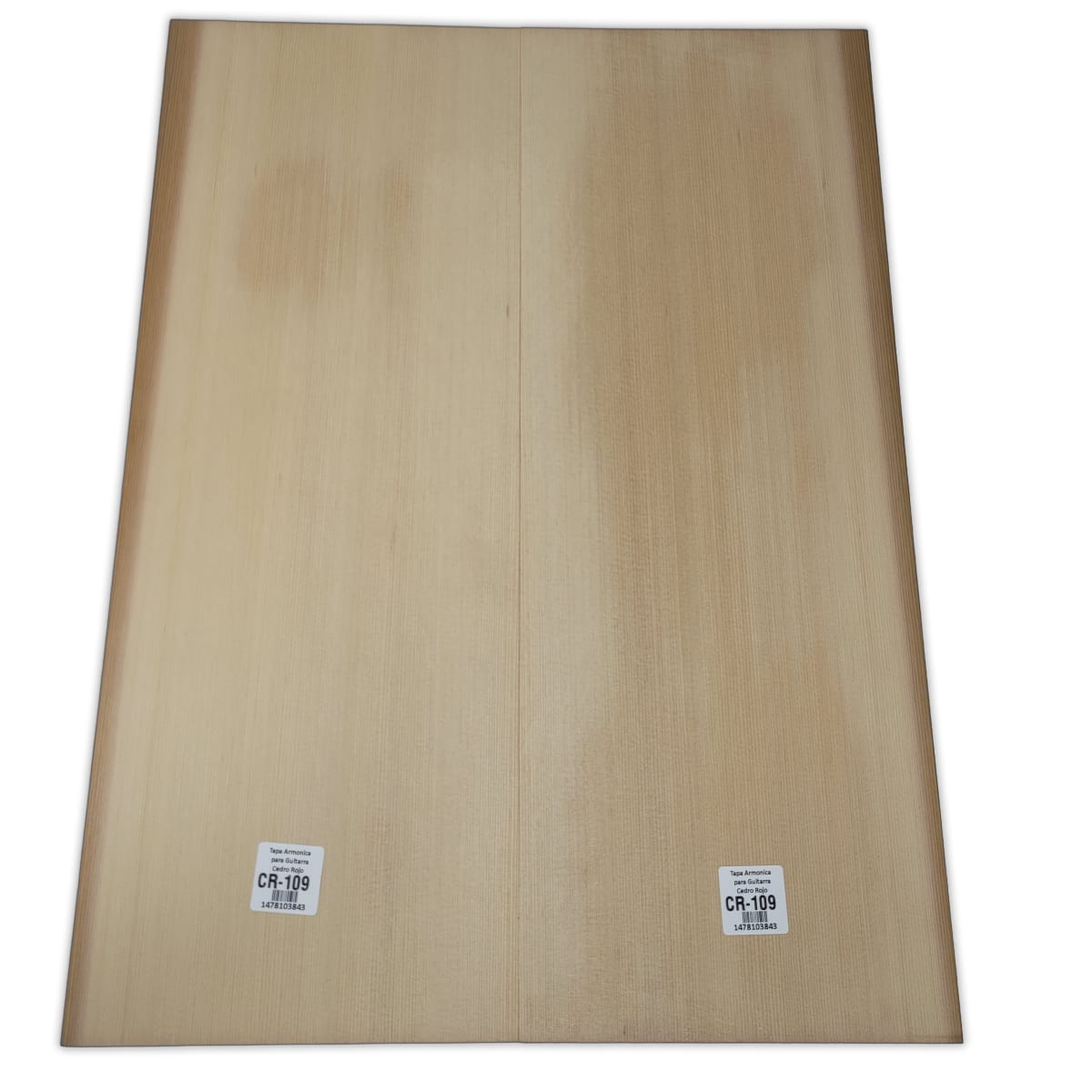 Tapa Armonica Unica CR-109 de Cedro Rojo Canadiense para Guitarra Calidad AAA5