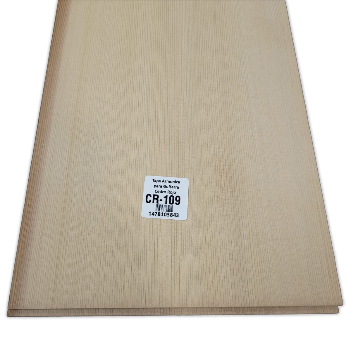 Tapa Armonica Unica CR-109 de Cedro Rojo Canadiense para Guitarra Calidad AAA6