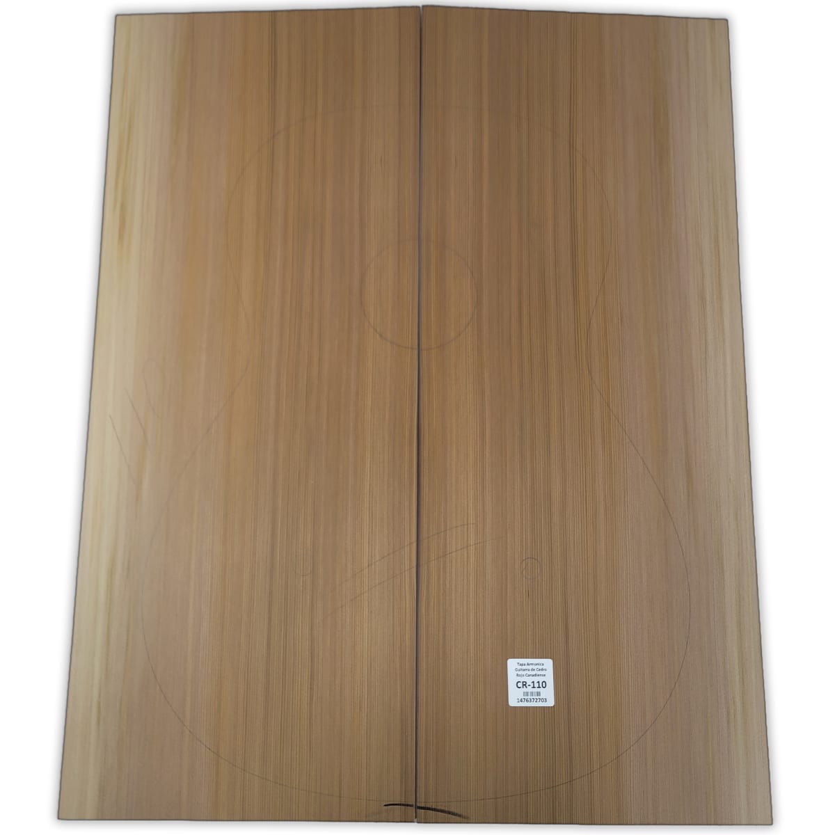 Tapa Armonica CR-110 de Cedro Rojo Canadiense Calidad AA para Guitarra 0