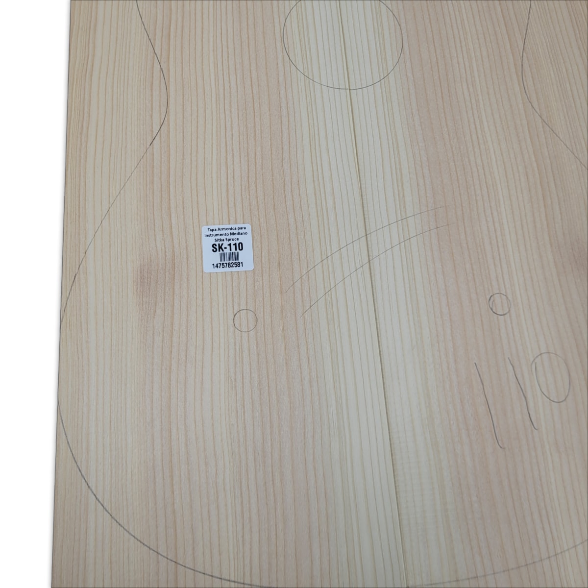 Tapa Armonica Unica SK-110 de Sitka Spruce para Guitarra7