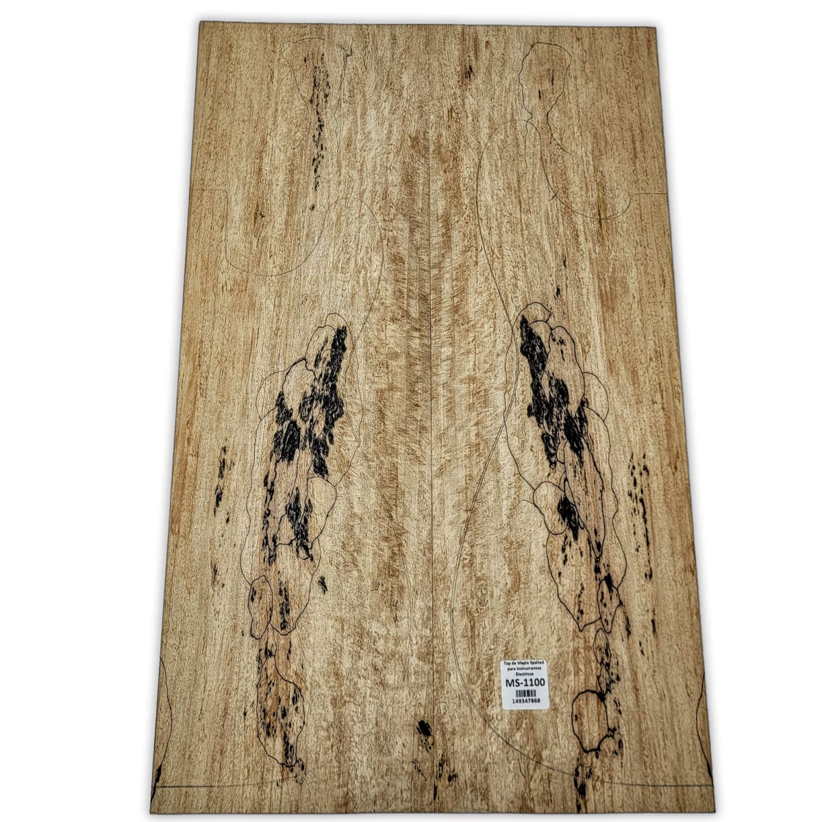 Top Unico MS-1100 de Spalted Maple para Bajos y Guitarras Electricas Calidad Especial 0