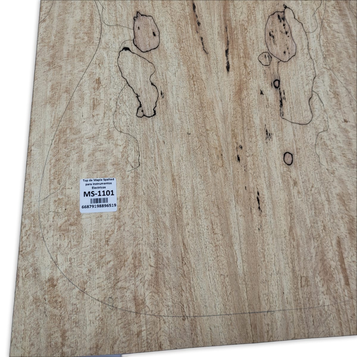 Top Unico MS-1101 de Spalted Maple para Bajos y Guitarras Electricas Calidad Especial7