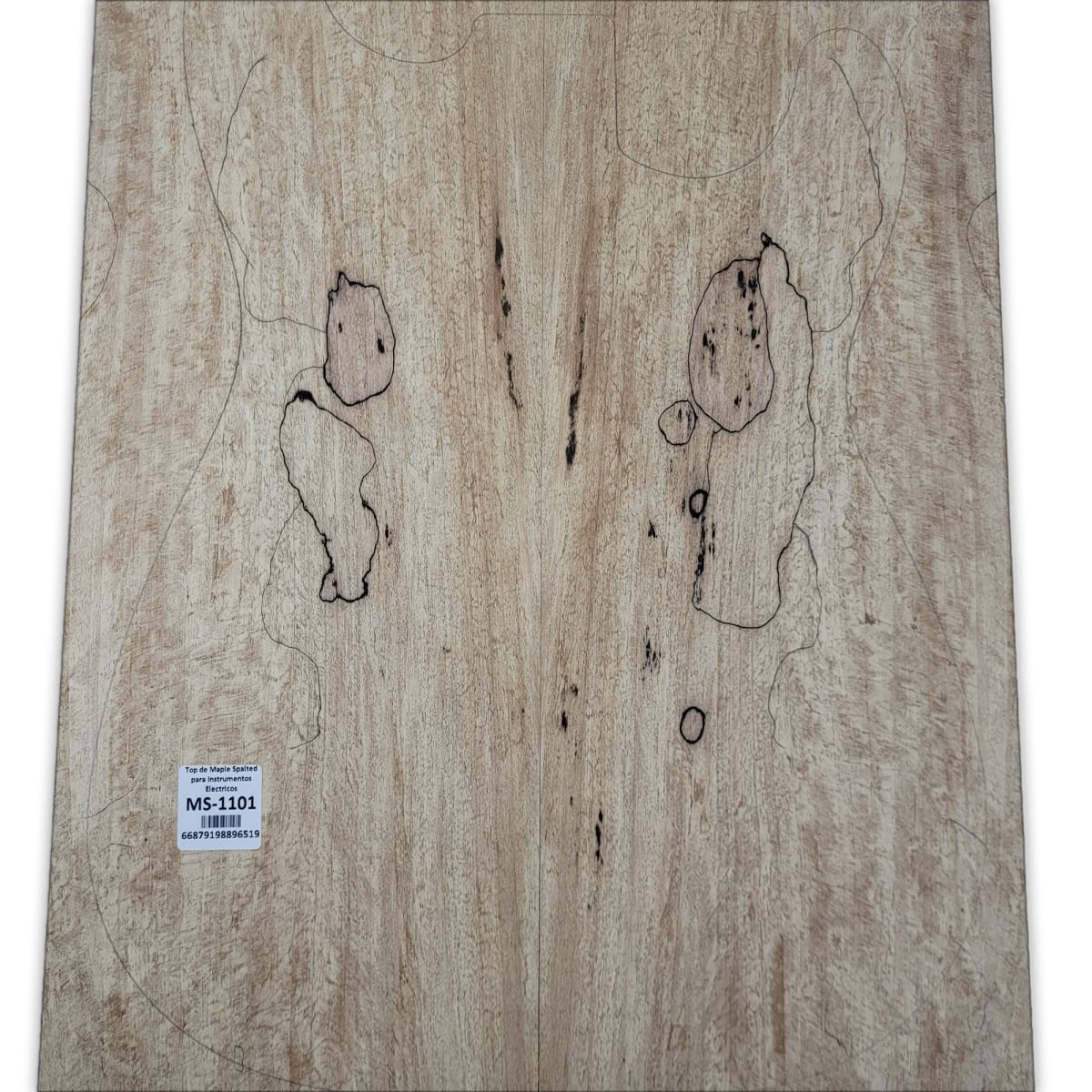 Top Unico MS-1101 de Spalted Maple para Bajos y Guitarras Electricas Calidad Especial6