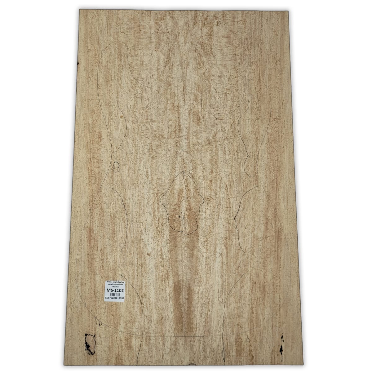 Top Unico MS-1102 de Spalted Maple para Bajos y Guitarras Electricas Calidad Especial8