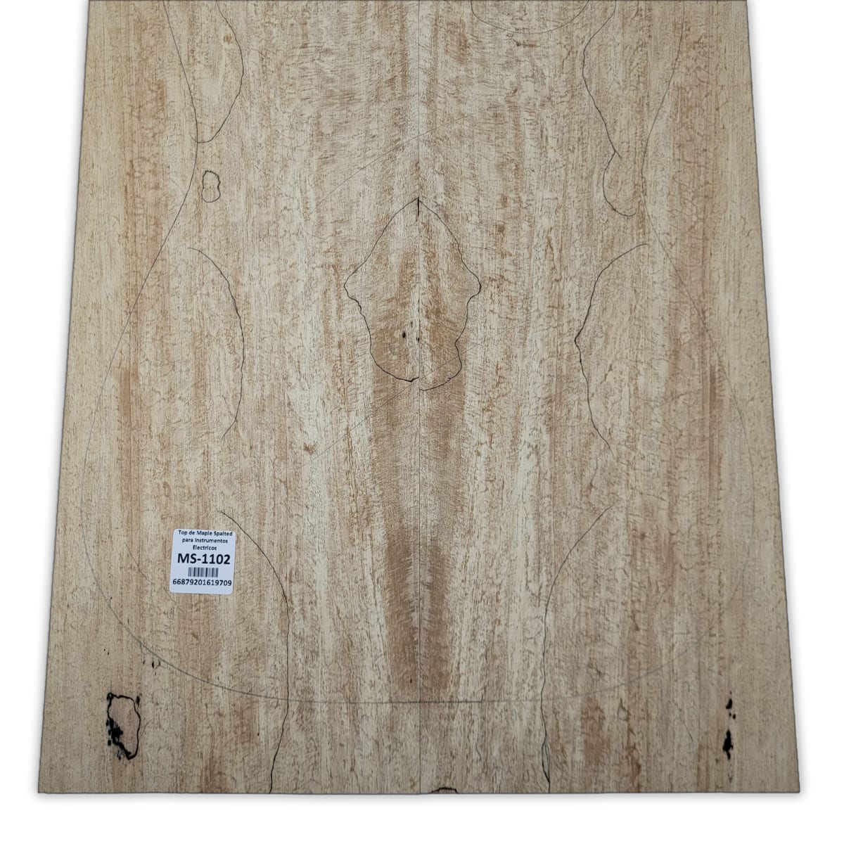 Top Unico MS-1102 de Spalted Maple para Bajos y Guitarras Electricas Calidad Especial6