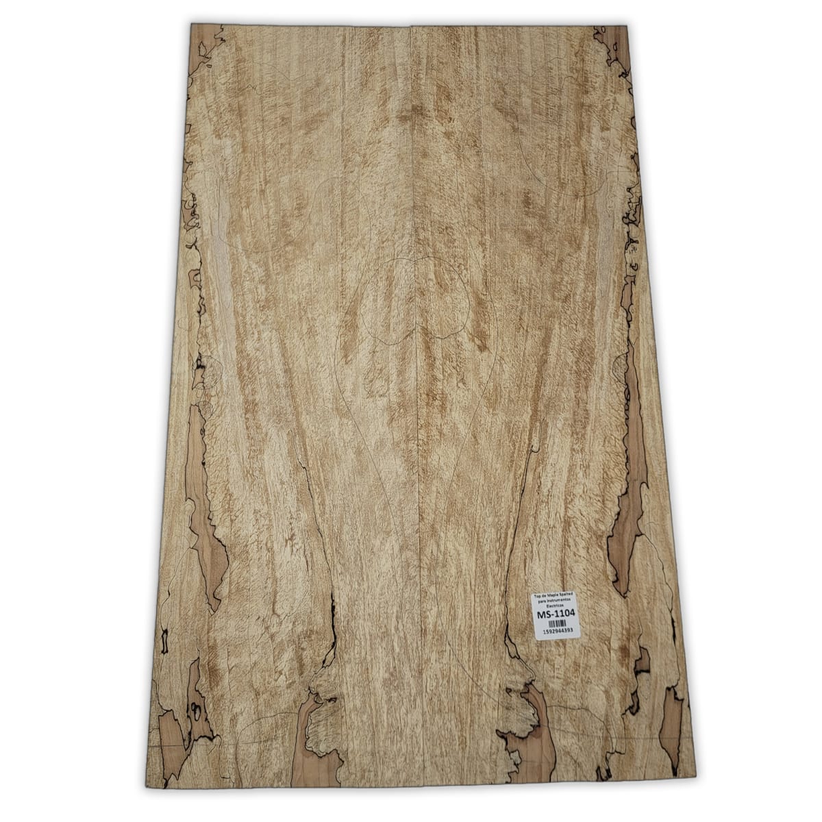 Top Unico MS-1104 de Spalted Maple para Bajos y Guitarras Electricas Calidad Especial7