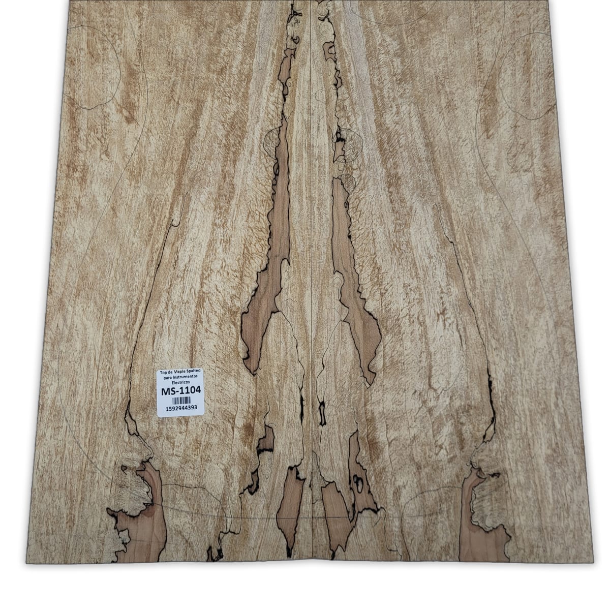 Top Unico MS-1104 de Spalted Maple para Bajos y Guitarras Electricas Calidad Especial6