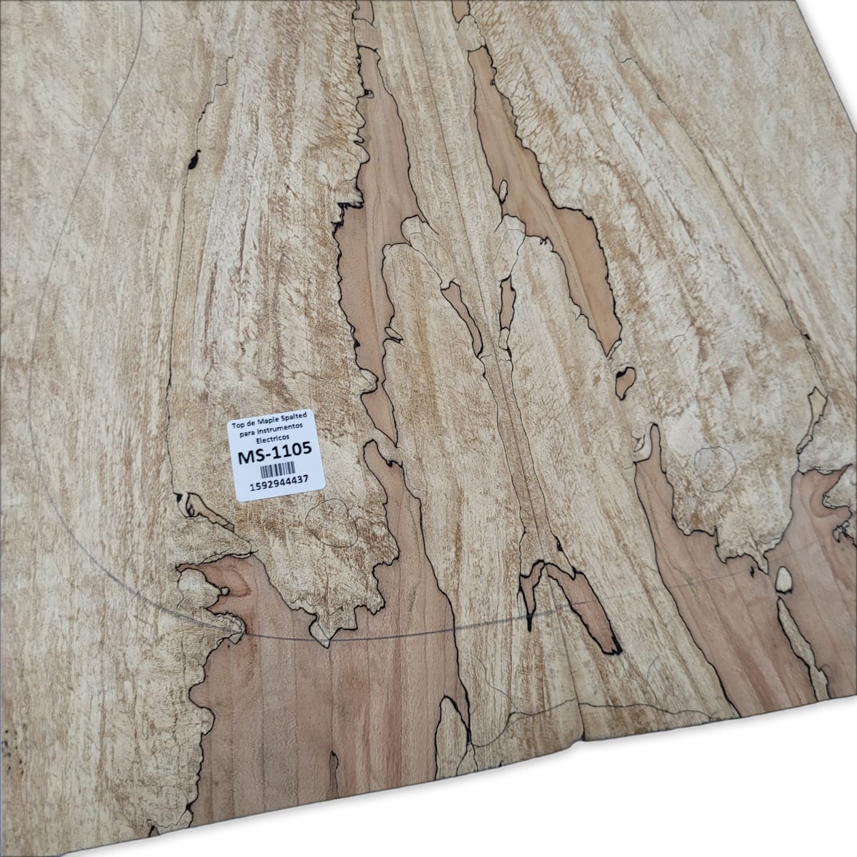 Top Unico MS-1105 de Spalted Maple para Bajos y Guitarras Electricas Calidad Especial4