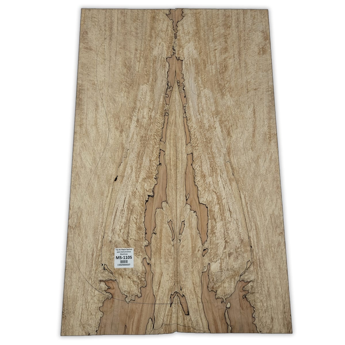 Top Unico MS-1105 de Spalted Maple para Bajos y Guitarras Electricas Calidad Especial 0