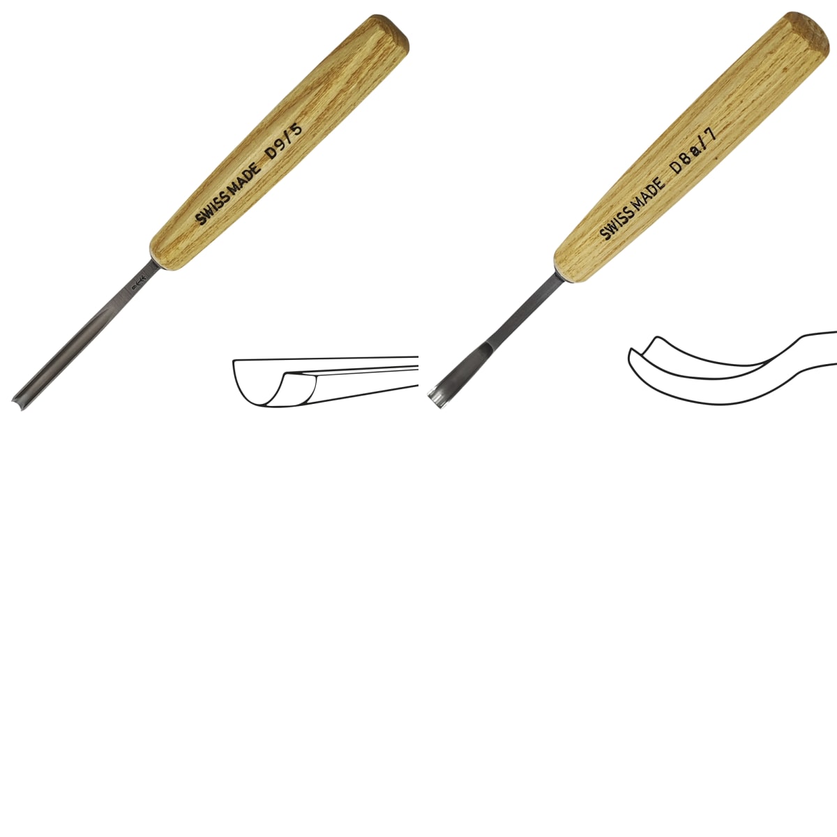 Set de Mini Gubias Pfeil D18er para Xilografia y Tallado en Madera con Estuche (19 pcs)8