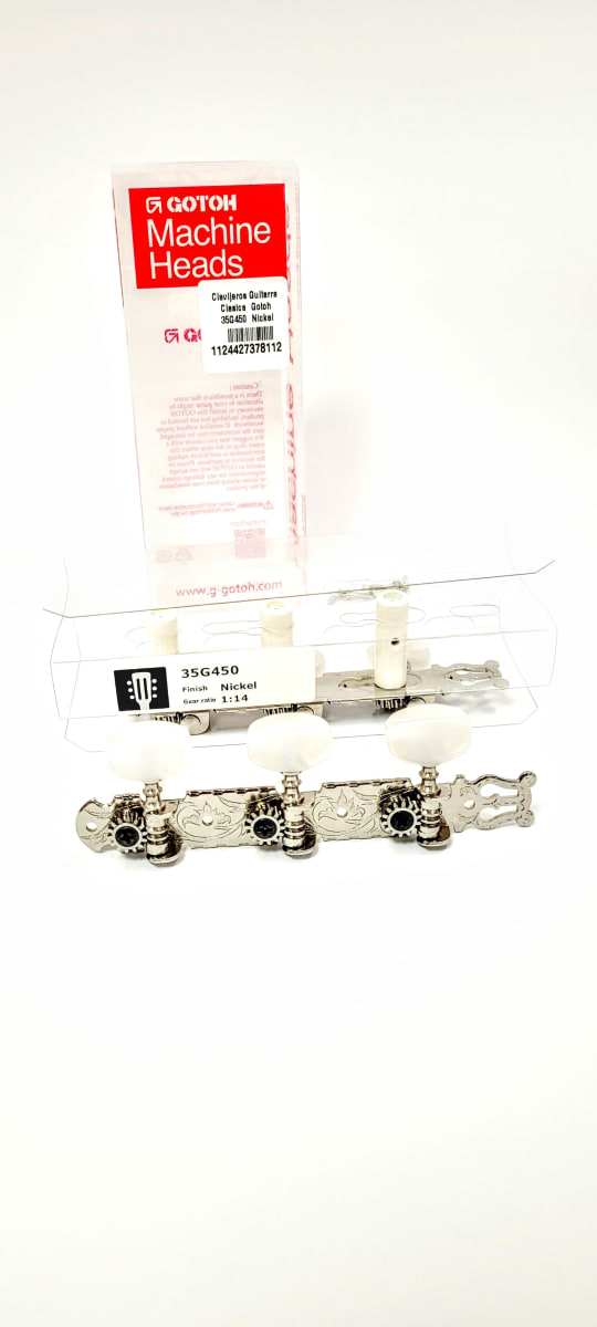 Clavijero Guitarra Clásica Gotoh 3L+3R Nickel 35G4502