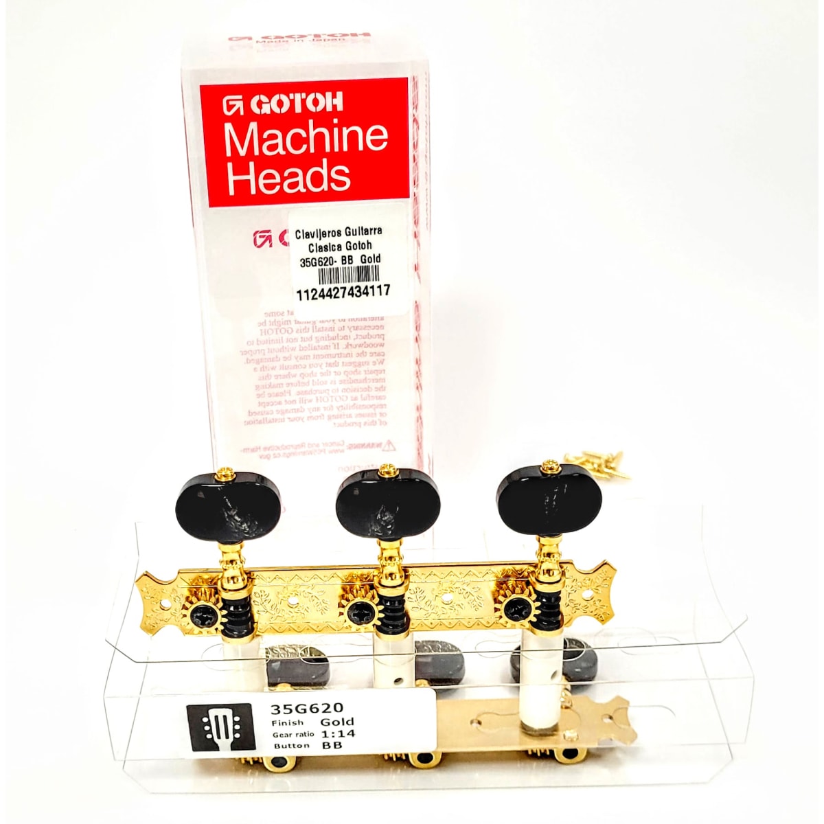 Clavijero Guitarra Clásica Gotoh 3L+3R Gold 35G620-BB4