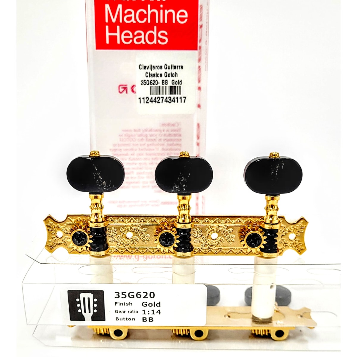 Clavijero Guitarra Clásica Gotoh 3L+3R Gold 35G620-BB2