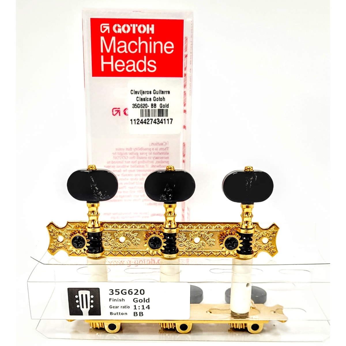 Clavijero Guitarra Clásica Gotoh 3L+3R Gold 35G620-BB3