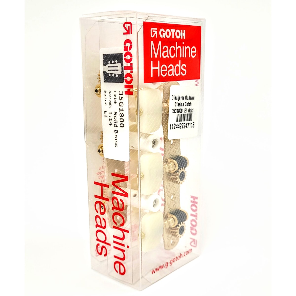 Clavijero Guitarra Clásica Gotoh 3L+3R Gold 35G1800-EI Bronce Sólido10