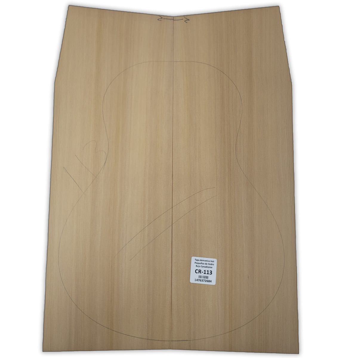 Tapa Armonica CR-113 de Cedro Rojo Canadiense Calidad AA para Instrumentos Pequeños8
