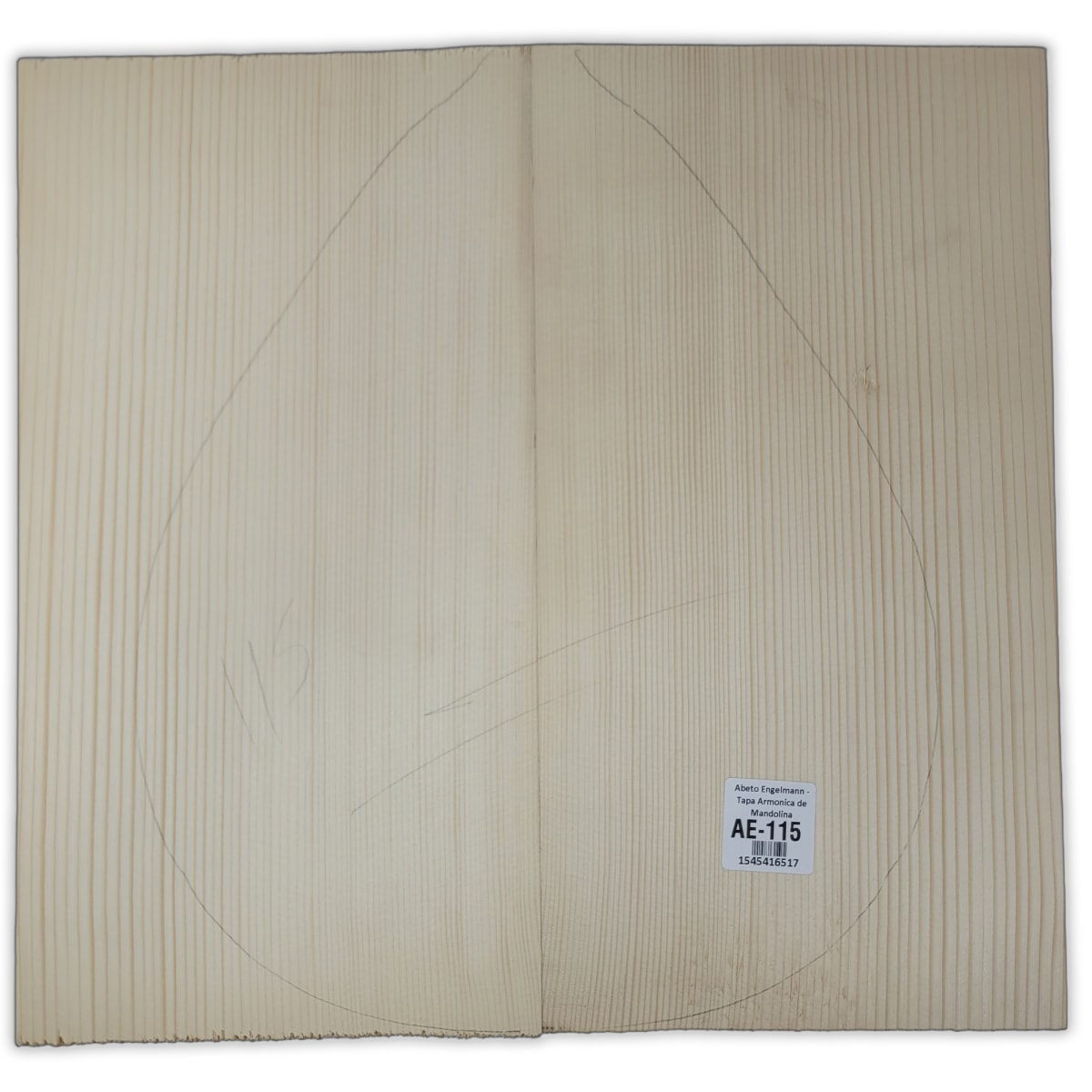 Tapa Armonica AE-115 de Abeto Engelmann Especial para Mandolina 0