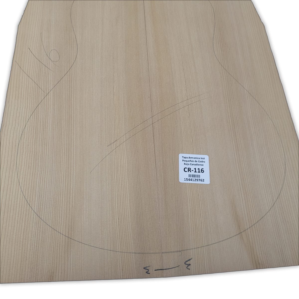 Tapa Armonica CR-116 de Cedro Rojo Canadiense Calidad AA para Instrumentos Pequeños7