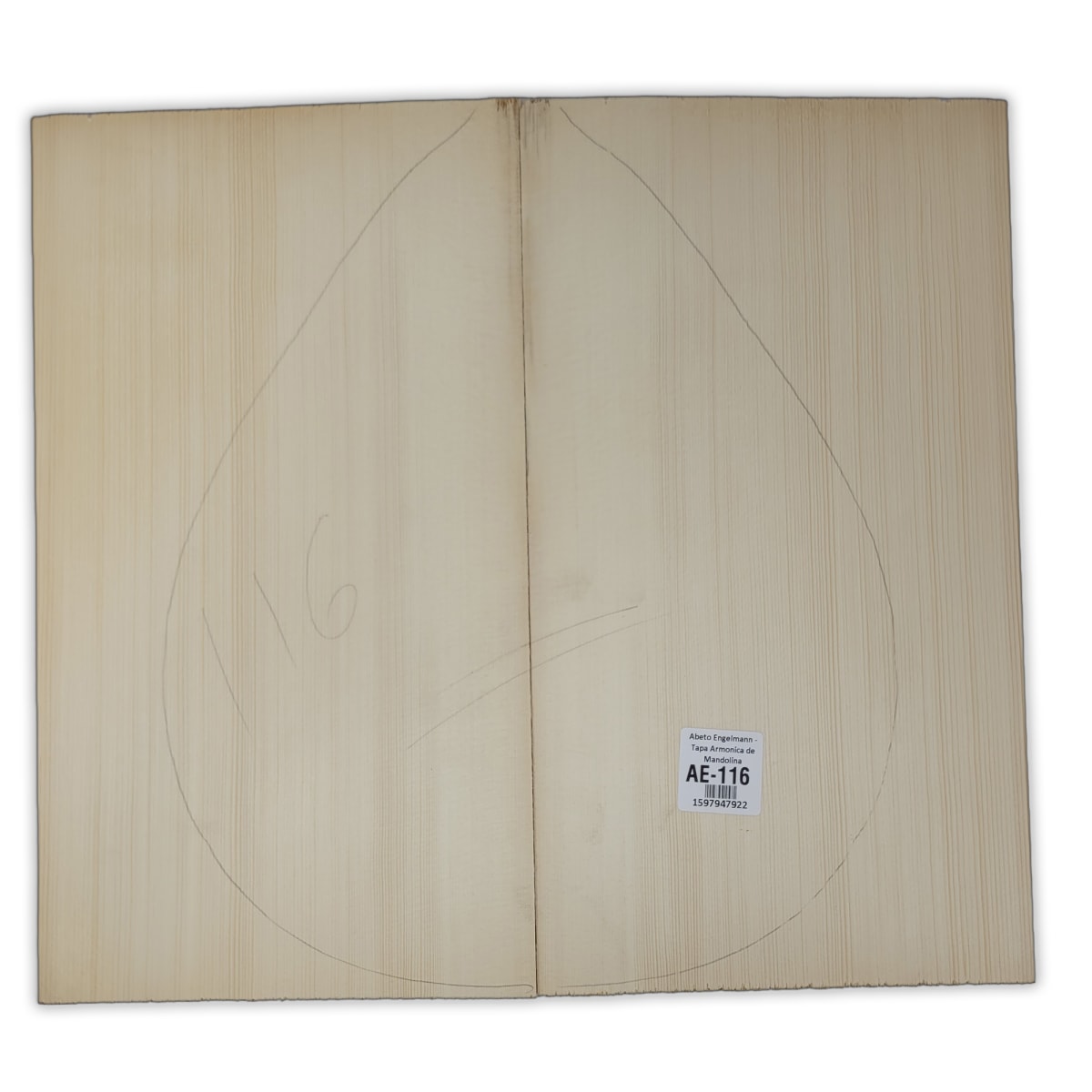 Tapa Armonica AE-116 de Abeto Engelmann Especial para Mandolina6