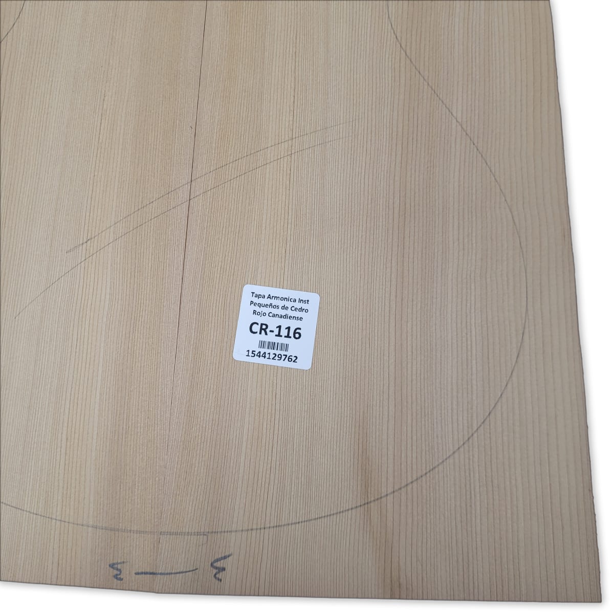 Tapa Armonica CR-116 de Cedro Rojo Canadiense Calidad AA para Instrumentos Pequeños6