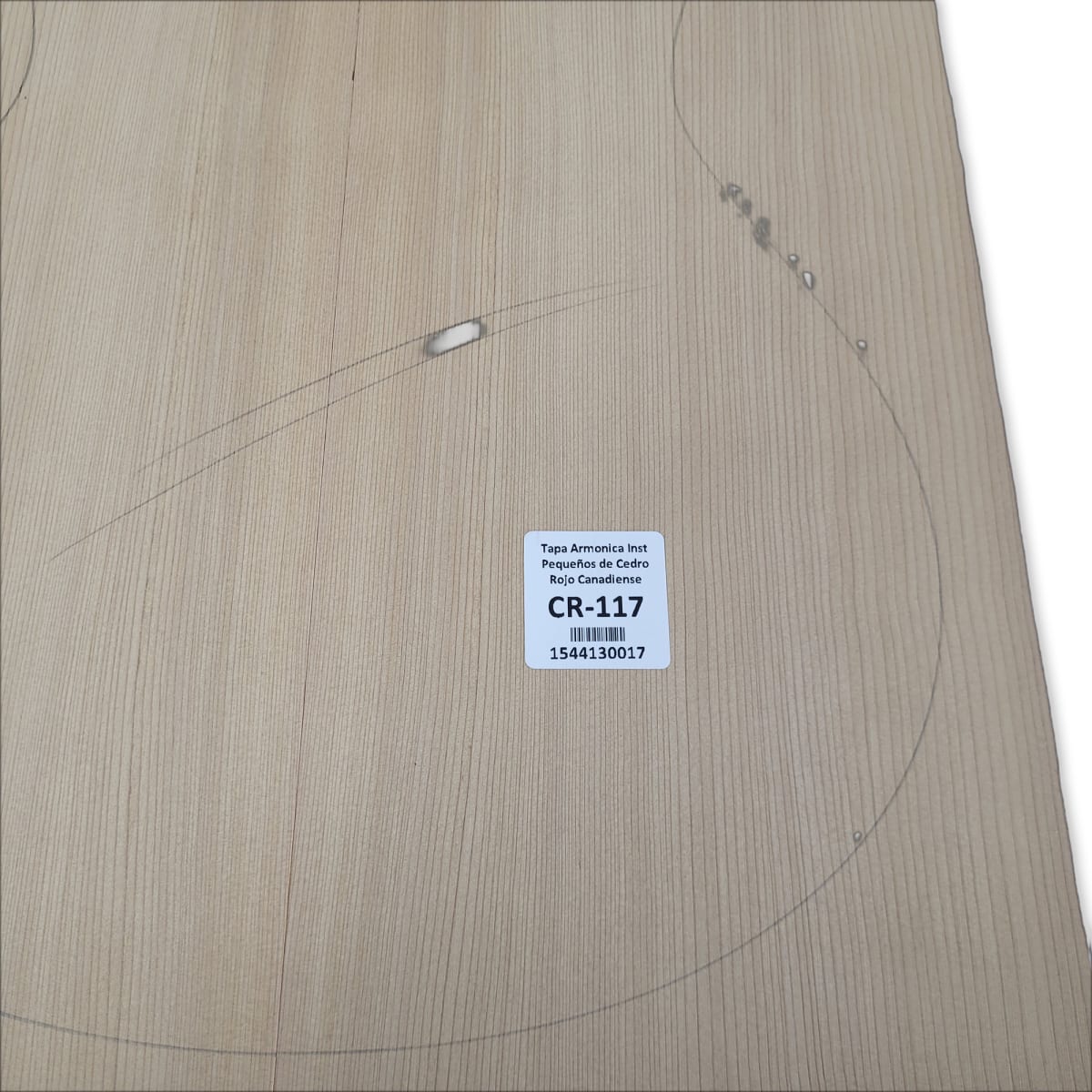 Tapa Armonica CR-117 de Cedro Rojo Canadiense Calidad AA para Instrumentos Pequeños7