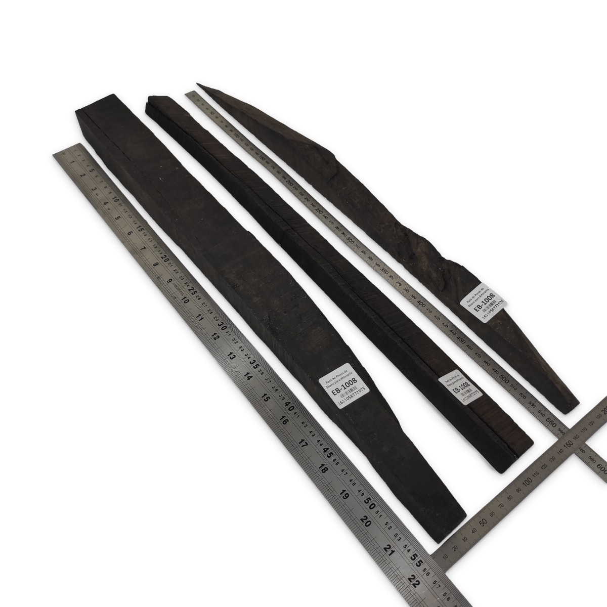 Set de 3 Piezas EB-1008 de Ebano Negro para Artesania1