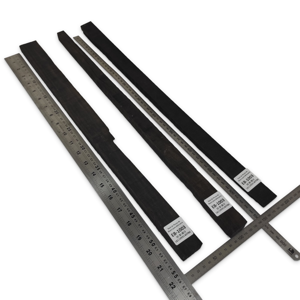 Set de 3 Piezas EB-1003 de Ebano Negro para Artesania1