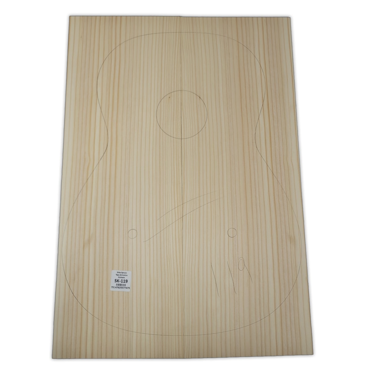 Tapa Armonica Unica SK-119 de Sitka Spruce para Guitarra / Calidad A 0