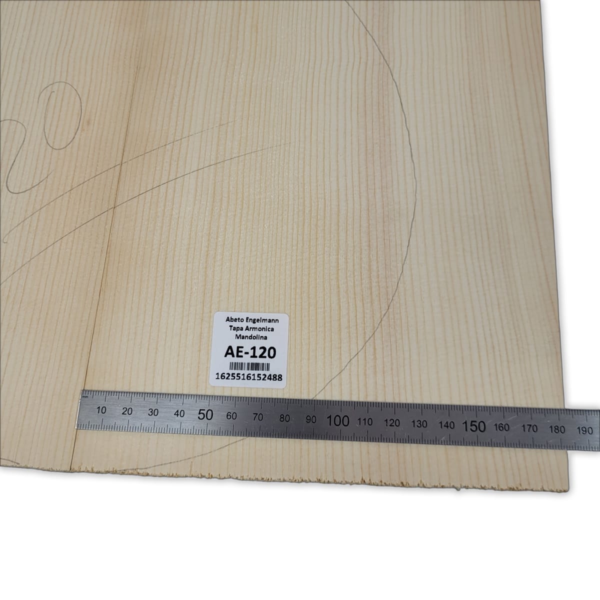 Tapa Armonica Unica AE-120 de Abeto Engelmann para Mandolina3