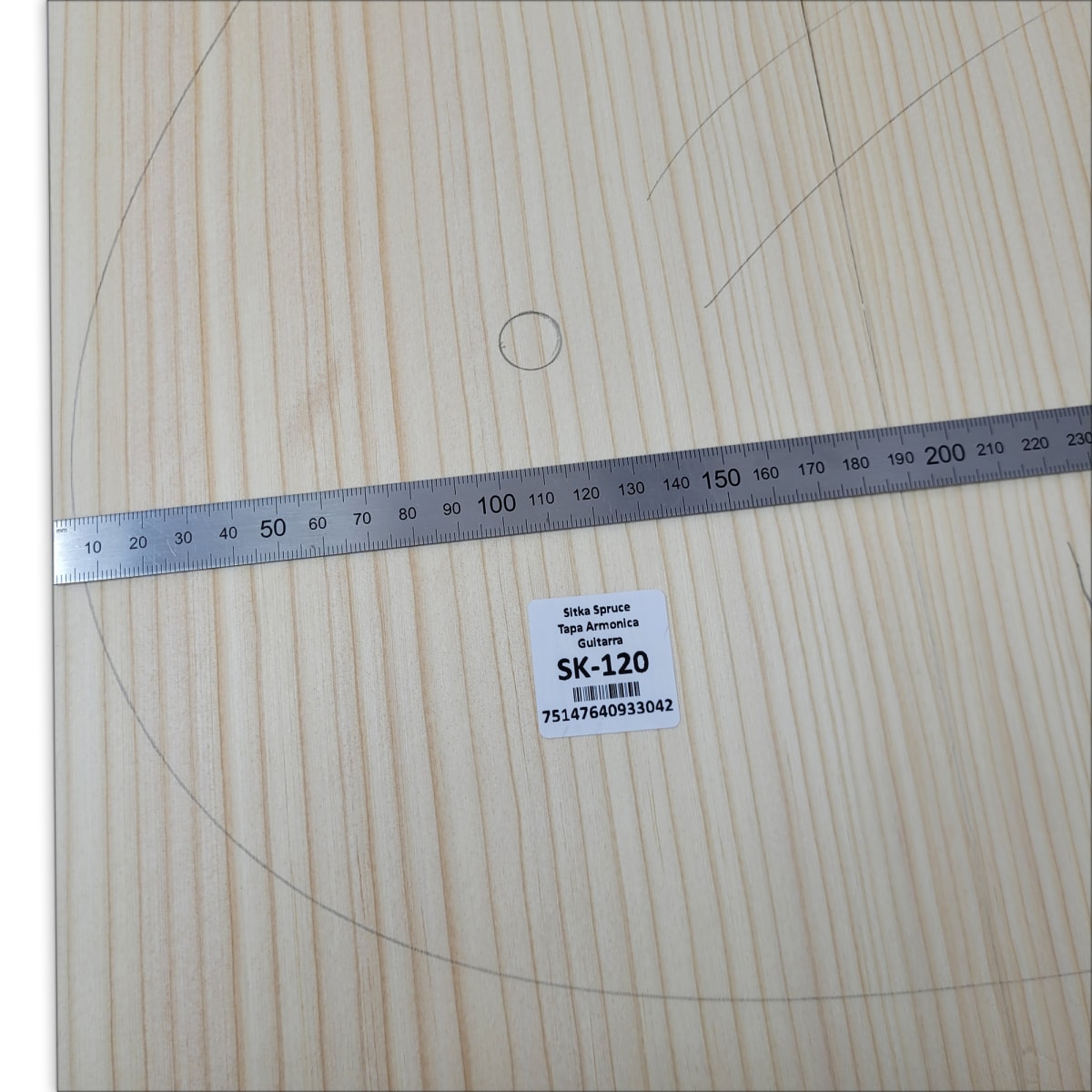 Tapa Armonica Unica SK-120 de Sitka Spruce para Guitarra / Calidad A4