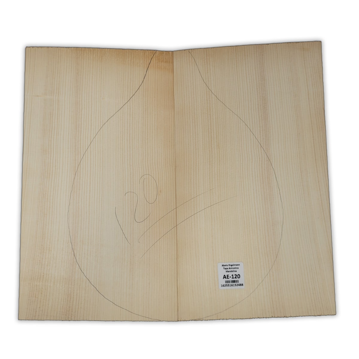 Tapa Armonica Unica AE-120 de Abeto Engelmann para Mandolina 0
