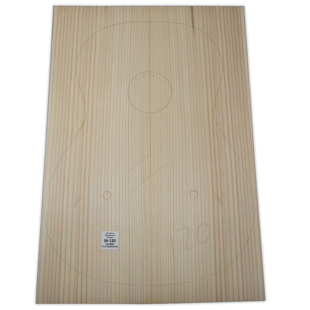 Tapa Armonica Unica SK-120 de Sitka Spruce para Guitarra / Calidad A 0