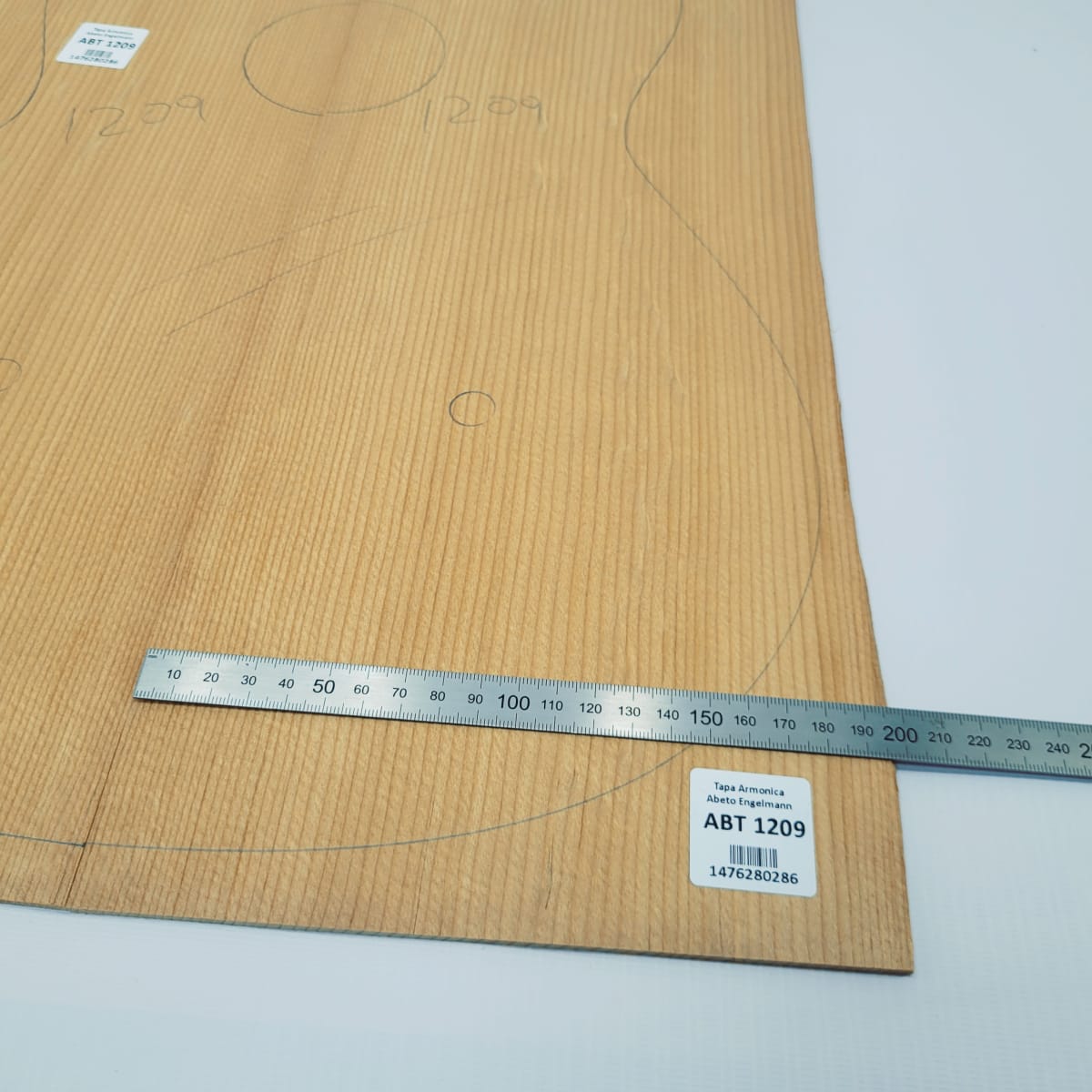 Madera para Tapa Armónica REF: 1209 de Abeto Engelmann Calidad AA Torrefied para Guitarra4