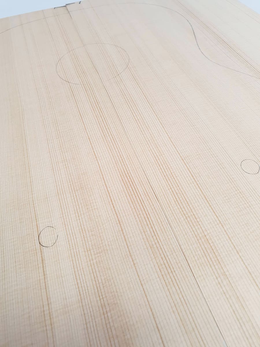 Tapa Armonica AE-192 de Abeto Engelmann para Guitarra3
