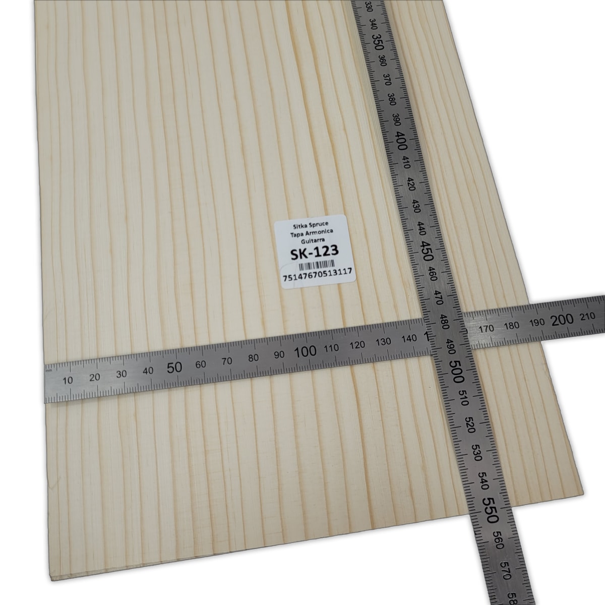 Tapa Armonica Unica SK-123 de Sitka Spruce para Guitarra / Calidad A2