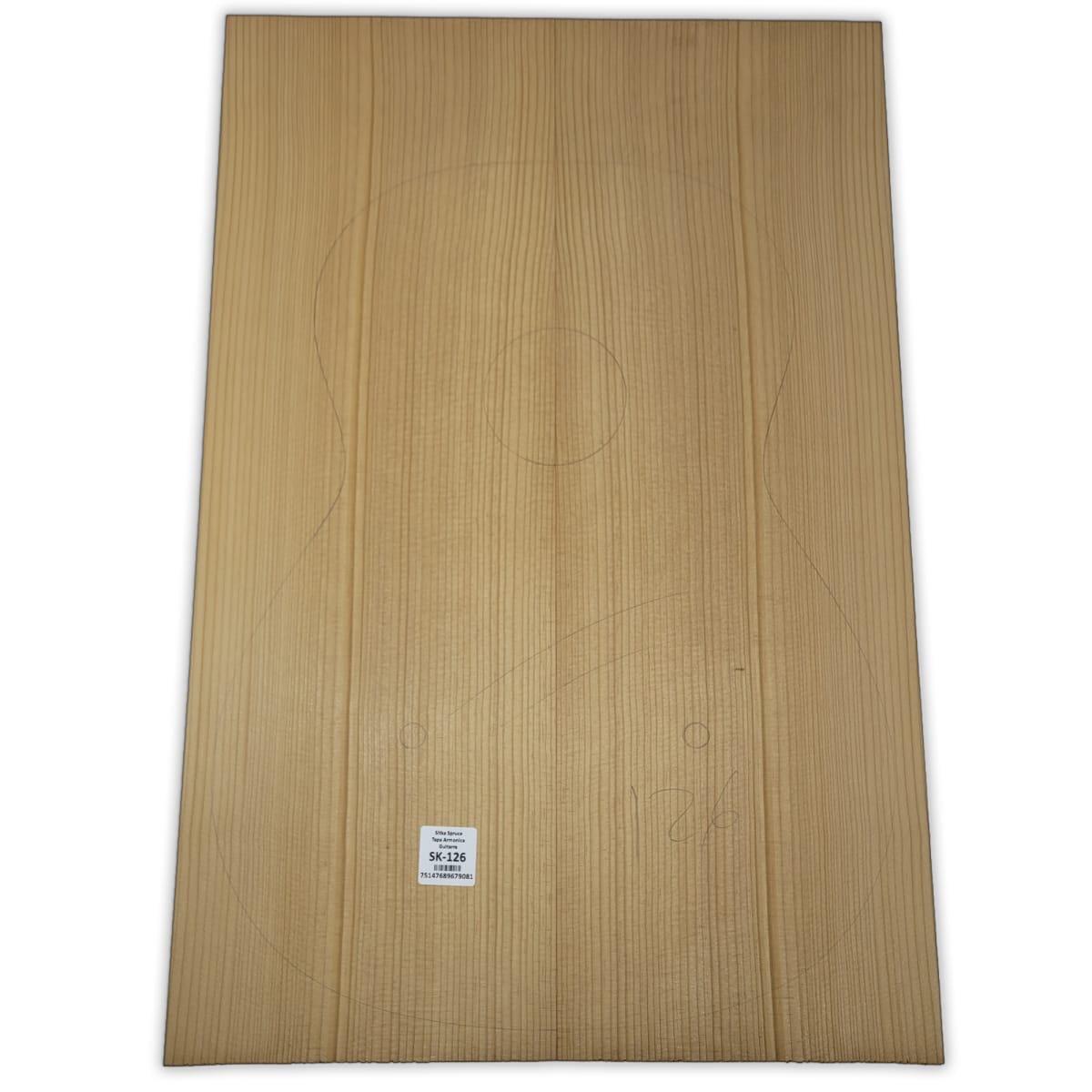 Tapa Armonica Unica SK-126 de Sitka Spruce para Guitarra // Calidad AA Torrefied9