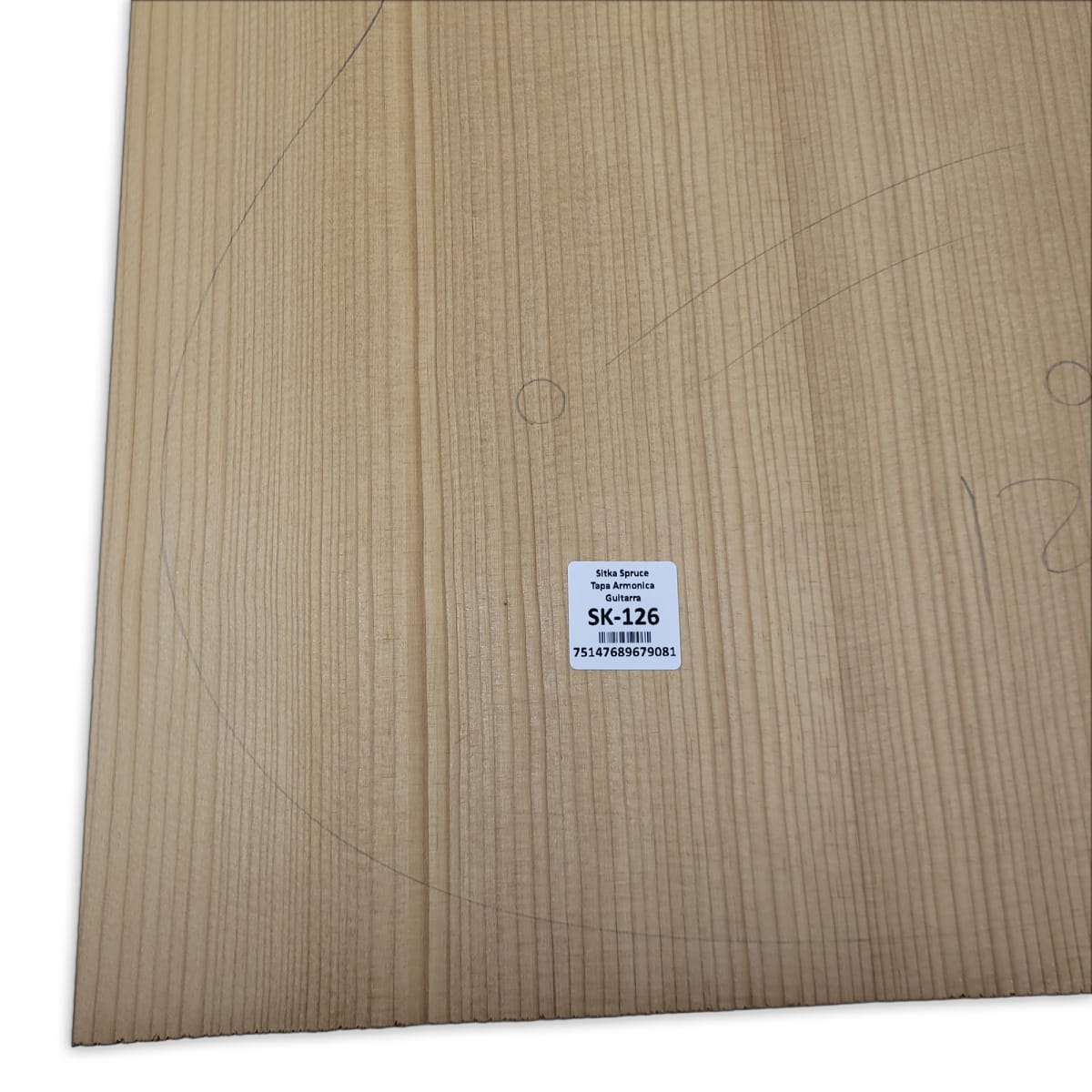 Tapa Armonica Unica SK-126 de Sitka Spruce para Guitarra // Calidad AA Torrefied7