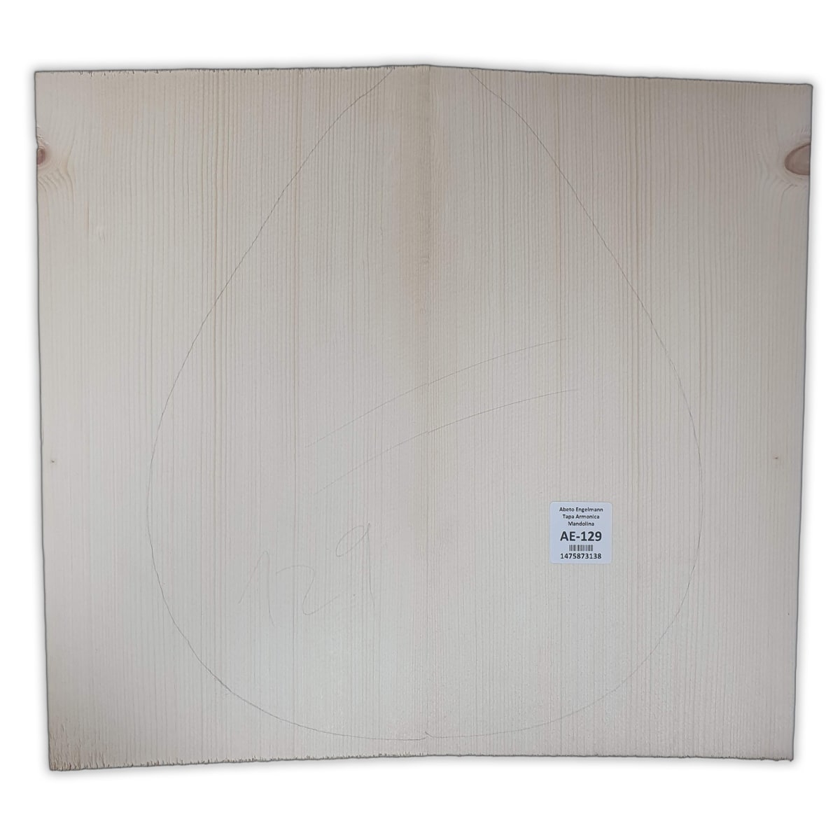 Tapa Armonica AE-129 de Abeto Engelmann Especial para Mandolina 0
